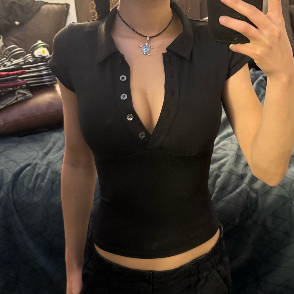 Tank air button up - Picture 2 of 6